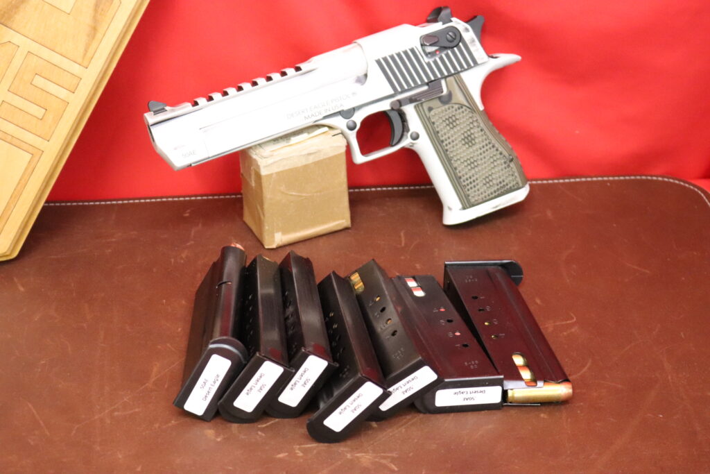 As New Magnum Research Desert Eagle -- 50 AE -- BATTLEWORN Storm Trooper Finish -- AMMO