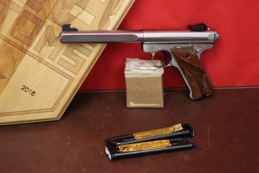 Mint Condition Ruger MKII Competition Target Stainless -- 22 LR