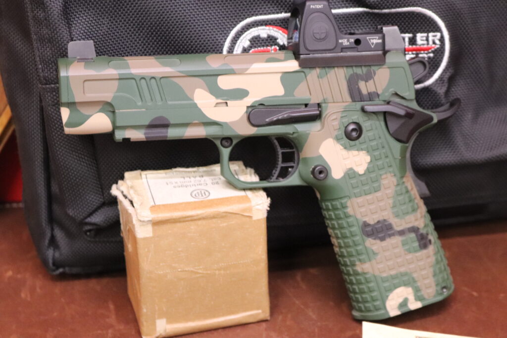 As-New Guncrafter Industries HellCat X2 -- Custom 2011 -- CAMO Trijicon RMR -- GN04668