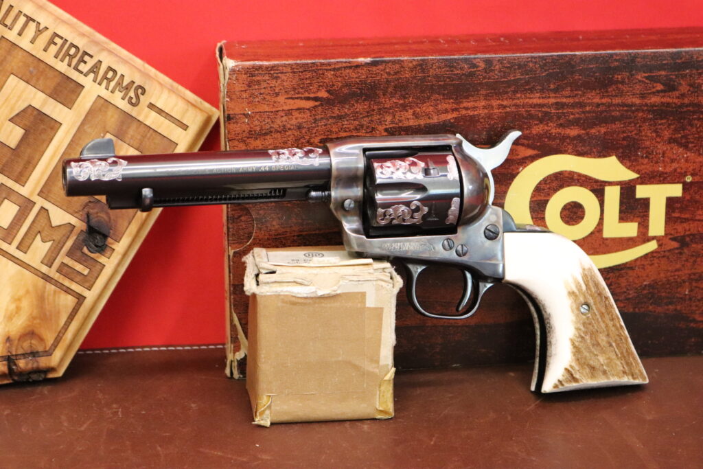 Custom Engraved 1979 Colt Single Action Army SAA -- 44 Special -- SA27081